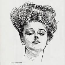 1907 Antique Gibson Girl Portraits