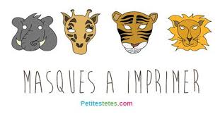 Masques Animaux Sauvages Bricolage Pour Petit Petites Tetes Site Enfants Et Parents Masque Animaux Animaux Sauvages Animaux Afrique