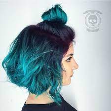 Having your hair a dark blue is a bold fashion statement. 30 Fairy Like Blue Ombre Hairstyles The Right Hairstyles For You Turquoise Hair Hair Styles Trendy Hair Color
