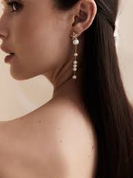 Small wedding earrings best sale