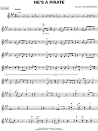 How To Play Pirates Of The Caribbean On Piano Notes He S A Pirate From Pirates Of The Caribbean The Curse Of The Black Pearl Sheet Music Violin Solo In F Minor Download Print Clarinet Sheet Music Violin Sheet Music
