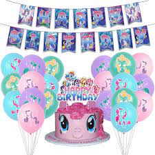 My little pony birthday decorations. Buy My Little Pony Birthday Party Supplies My Little Pony Party Decorations Set Includes Happy Birthday Banner Cake Topper Birthday Balloons For Girls Birthday Decorations Online In Vietnam B08zd48dtj
