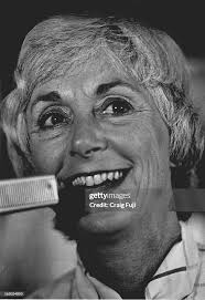 6/1/1983; Barbara Hubbard, a futurist author, speaks at a meeting of...  News Photo