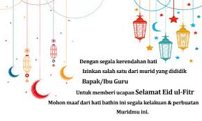 Bagi umat islam di seluruh dunia, hari raya aidiladha atau hari raya korban juga mempunyai keistimewaan seperti hari raya aidilfitri dimana hari raya aidiladha merupakan hari untuk umat islam mengambil iktibar. Ucapan Idul Fitri Untuk Guru Hormat Sopan Cara Menyampaikan