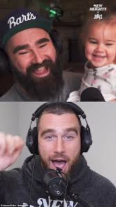 NFL star Jason Kelce and his wife Kylie share a first look at their newborn  daughter Bennett