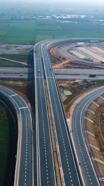 The construction of a six-lane access-controlled highway connecting Ring  Road—Maharani Bagh with the Delhi-Mumbai Expressway is nearing completion  and will soon be open to motorists. This 60-km highway will enhance  connectivity between