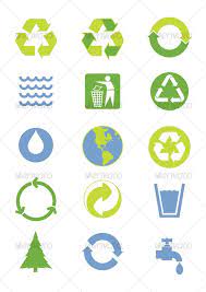 Environmental Icons Recycle Symbol Environmental Graphics Nature Vector Graphics Design