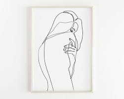 Natural vector illustration line draft 02. Line Drawing Woman Body
