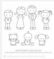 Doodle Family Family Doodles Family Drawing Drawing For Kids