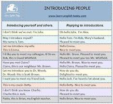 An introduction letter is a good way to do this. Introducing People Introducing Yourself And Others And Responding To Introductions Inggris