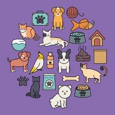 Cute Group Of Mascots With Set Items Fre Free Vector Freepik Freevector Freefood Freewater Freelove Fre Cute Dog Cartoon Cartoons Vector Cartoon Dog