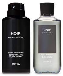 Amazon Com Bath Body Works Noir Men S Collection Deodorizing Body Spray 2 In 1 Hair Body Wash Set Beauty