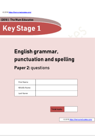 Free Ks1 Sats Worksheets And Practice Papers The Mum Educates Sats Punctuation Worksheets National Curriculum