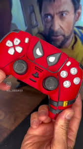 Deadpool skin for your PS5 controller. Multi colour print. Stick it
