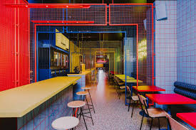 Biggy Is A Full Immersion In The 90 S American Street Culture In 2020 Bar Design Awards Bar Design Fast Food Restaurant