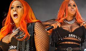 Remy Ma has wardrobe malfunction in concert performance | Daily Mail Online