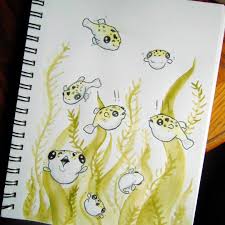 Hey I Just Found Out About My Future New Fish The Pea Puffer And I Am So In Love Which Means I Now Have An Watercolor Fish Fish Sketch Fine Art