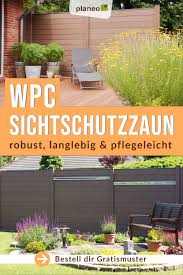Wpc Zaun Sichtschutz Moderne Und Robuste Gartenzaune In Braun Grau Anthrazit Weiss Und Holzoptik In 2020 Sichtschutzzaun Gartenzaun Zaun Sichtschutz