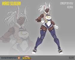 Mirko Sojourn - Overwatch2 x MHA crossover skin concept : rOverwatch
