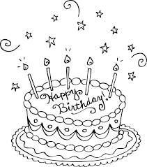 Birthday Cake Coloring Pages Free Printable Boyama Sayfalari Mesajlar