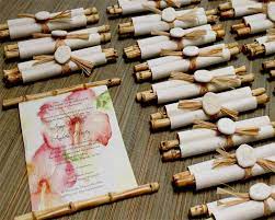 Scroll Invitation Ensemble Creative Wedding Invitations Unique Wedding Cards Beach Wedding Invitations