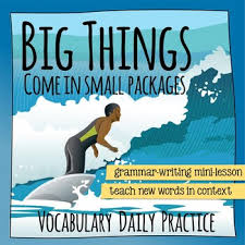 Often the things that have the most value or quality are small; Big Things Come In Small Packages Worksheets Teaching Resources Tpt