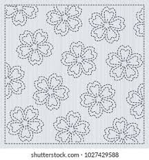 Terry cloth is pretty unique in terms of how it's made. Japanese Needlework Sakura Flowers Sashiko Frame Stock Vector Royalty Free 1027429588