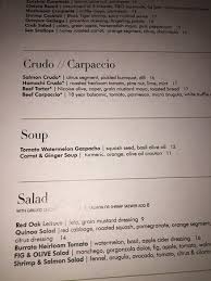 The Menu 2 Picture Of Fig Olive Chicago Tripadvisor