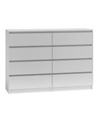 80 cm 9676 kommode wohnzimmer schubladenkommode 120cm sonoma eiche grau weißglas 55158142. Kommode 120 Cm 8 Schubladen