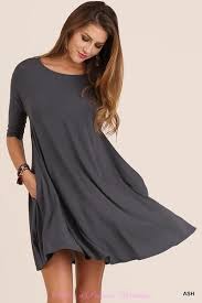 Umgee Pocket Swing Dress With Half Sleeves Super Luxurious Soft And Comfy Color Dusty Mint Sizes S M L Ro Swing Tunic Dress Jersey Swing Dress Casual Dress