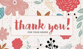 Are there any pictures that say thank you for free? Thank You For Your Order Vorlage Postermywall