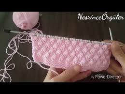 Youtube Baby Knitting Patterns Pizzo A Maglia Motivo