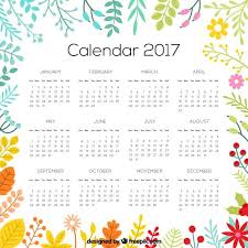 Flowery Calendar 2017 Calendar Design Calendar 2017 Planner Bullet Journal