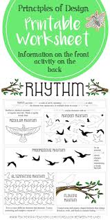 Rhythm Principles Of Design Mini Lesson For Middle And High School Visual Art Principles Of Design Visual Art Lessons Art Education Lessons