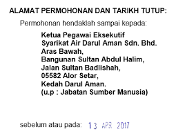 Administrative assistants perform administrative and office support for supervisors. Jawatan Kosong Sada Syarikat Air Darul Aman Diperlukan Segera