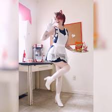 Todoroki in a maid outfit. Todoroki Cat Maid Outfit Novocom Top