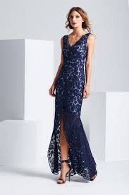 Navy Lace Gown By Moss Spy Formal Eveningwear Evening Dresses Long Dresses Evening Gowns