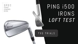 ping i500 power vs standard vs retro spec lofts