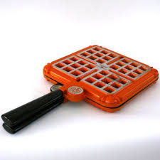 Black Decker Double Flip Waffle Maker Vintage Waffle Iron Pumpkin Orange Belgian By Rhapsodyattic