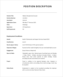 Providing premium quality support to internal and external customers, as well as to colleagues. Free 11 Sample Receptionist Job Descriptions In Ms Word Pdf