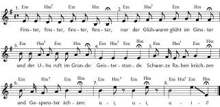 Finster Finster Schwarzer Rabe Noten Ulmer Spatz