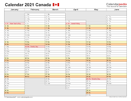 Time management is very important to live life. Canada Calendar 2021 Free Printable Pdf Templates