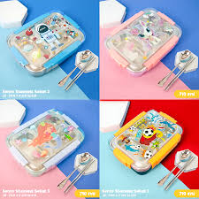 Showbizz Gitz Glaze Lunch Box - Stainless Steel (3 compartment) – Little  Joy Company