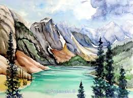 Bundeshauptstadt ist ottawa, die bevölkerungsreichste stadt ist toronto. Kanadische Landschaft Iii Aquarellmalerei Kanada Landschaft Kanadische Von Burkhard Posanski Bei Kunstnet