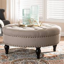 Reasor Cocktail Ottoman Ottoman Decor Living Room Ottoman Coffee Table Round Ottoman