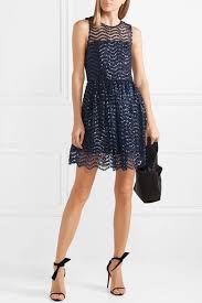 Indigo Daisy Embroidered Sequined Tulle Mini Dress Alice Olivia Mini Dress Dresses Fashion