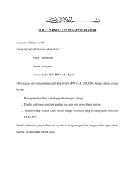 Contoh surat pengunduran diri dari jabatan. Surat Pernyataan Pengunduran Diri Docx