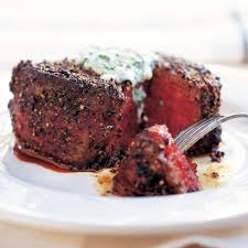 Careful trimming cuts even more fat from this naturally lean cut of beef. Blue Cheese Chive Butter Cook S Illustrated Recipe Filet Mignon Recipes Cooks Illustrated Stuffed Peppers