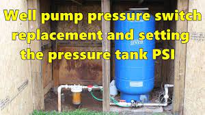 Thread street tee into front of tank tee. Well Pump Pressure Switch Replacement And Re Pressurizing The Pressure Tank Youtube