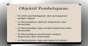 Dengan se esa kereta me!ah, te eis#en. Bab 1 Keperluan Dan Kehendak